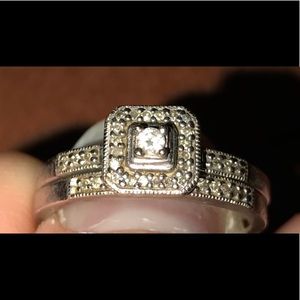 10K White Gold Wedding Set-FINAL PRICE REDUCTION